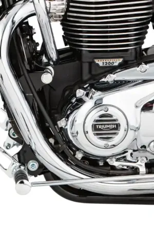 Compra Online Sistema poggiapiedi 47 cm in avanti per Triumph Bonneville T120 / T120 Nero con ABE
