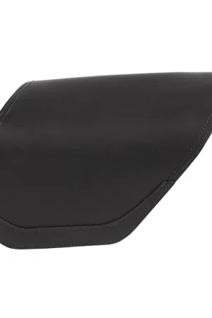 Affare Ledrie bisaccia destra 8 litri in pelle nera con chiusura a scatto per moto Harley Dyna