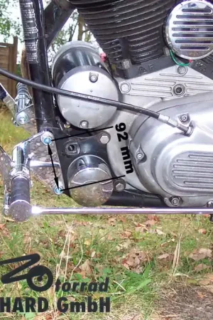 Ultimissimo Modello Sistema di poggiapiedi 32 cm in avanti per Harley Davidson Sportster 82-83 TÜV