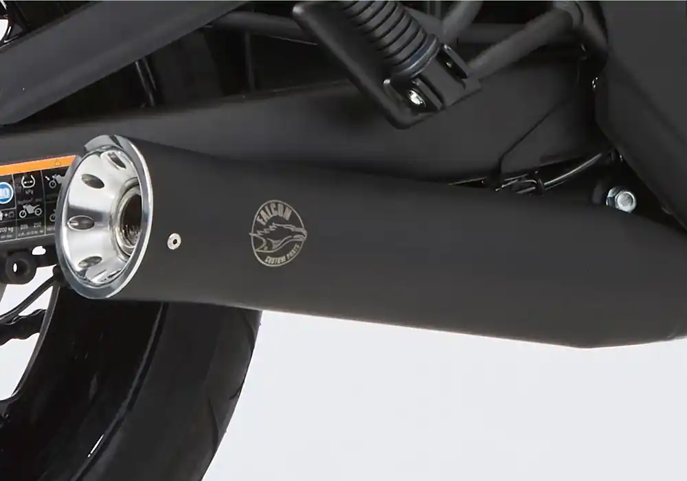 Sistema di scarico Slip On Falcon "Double Groove" Honda CMX 500 Rebel con EG-BE Reso Gratuito
