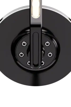 Vendita Finale HIGHSIDER CONERO specchietto per manubrio con indicatori di direzione a LED, anodizzato nero, omologato E