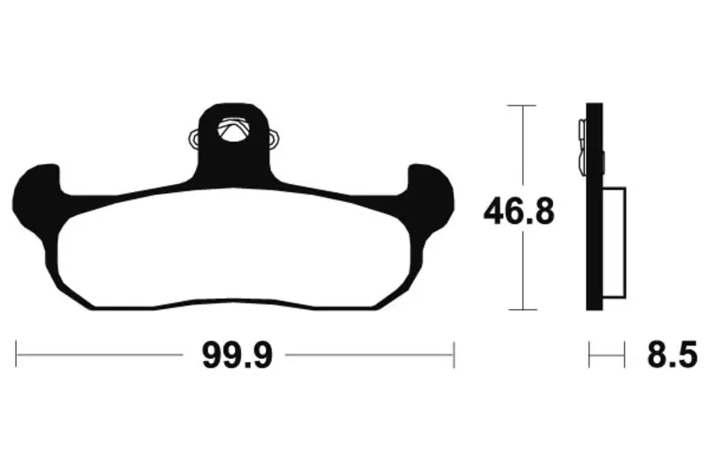 Affare Pastiglie freno TECNIUM MX/ATV in metallo sinterizzato - MO108