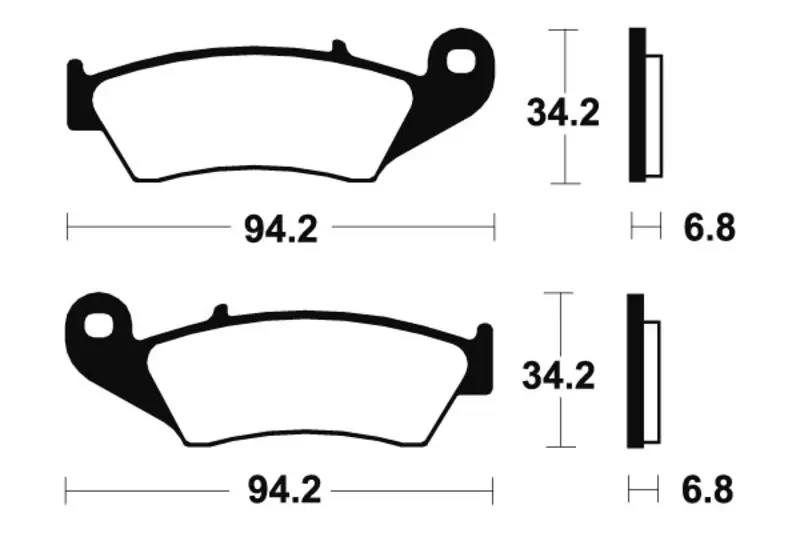 Esclusivo Pastiglie freno TECNIUM MX/ATV in metallo sinterizzato - MO194