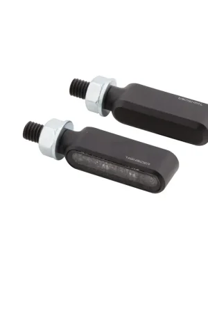 Vendita Finale HIGHSIDER pro Bronx-MX Indicatore di direzione a LED nero / lente grigio fumo (coppia), anteriore e posteriore