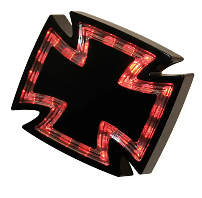 A Buon Prezzo Fanale posteriore HIGHSIDER LED GOTHIC, nero, lente in vetro trasparente, marchio E.