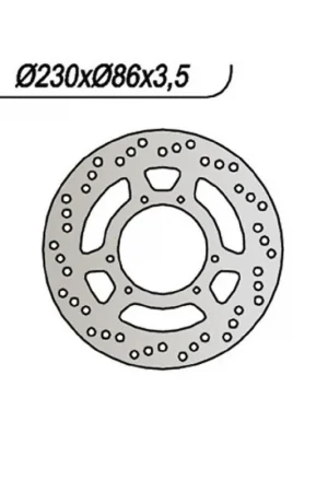 Nuovo Arrivo NG 390 Disco Freno YAMAHA DT R LC (3PY) 125 CC 89/92