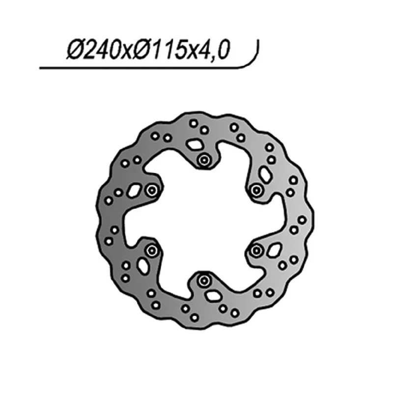 Compra Oggi Stesso NG 372X Disco Freno YAMAHA WR 2T 125 CC 98/07