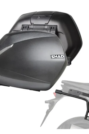 A Buon Prezzo KIT VALIGIE LATERALI SHAD SH36 CARBON+TELAIO 3P SYSTEM Suzuki 650 2017