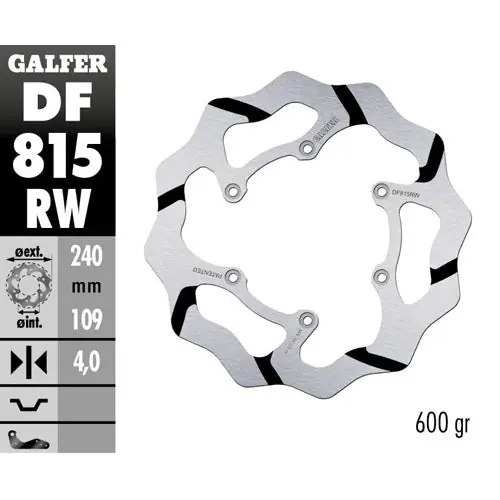 Disco freno posteriore Galfer Race Beta RR 498 13-14 Occasione Imperdibile