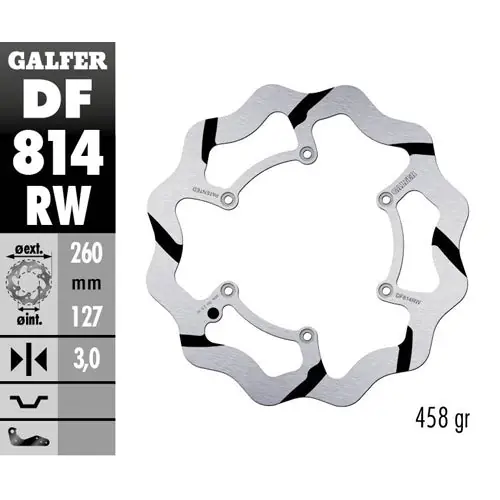Quantità Limitata Disco freno anteriore Galfer Race Beta XTRAINER 250 17-25