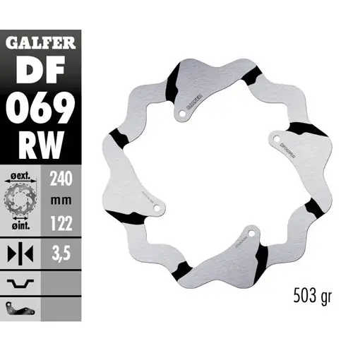 Promozione Esclusiva Disco freno posteriore Galfer Race Honda CR 250 02-07
