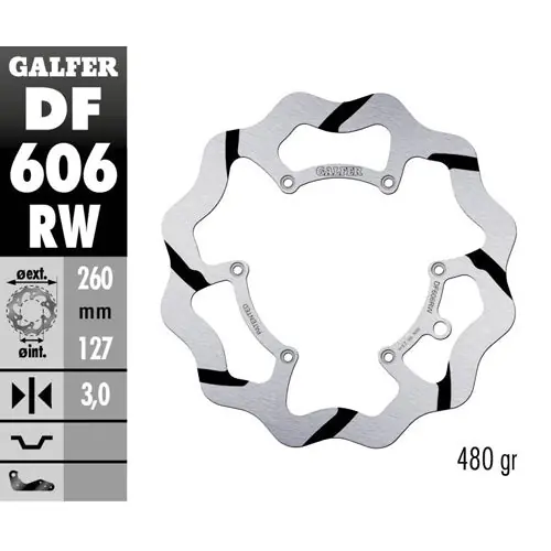 Ultimissimo Modello Disco freno anteriore Galfer Race Husqvarna FC 450 14-25
