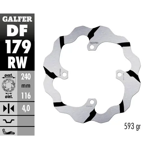 Promozione Esclusiva Disco freno posteriore Galfer Race Suzuki RMZ 250 04-06