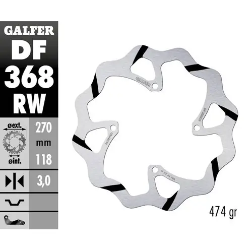 Direttamente Dal Produttore Disco freno anteriore Galfer Race Suzuki RMZ 450 05-17 maggiorato