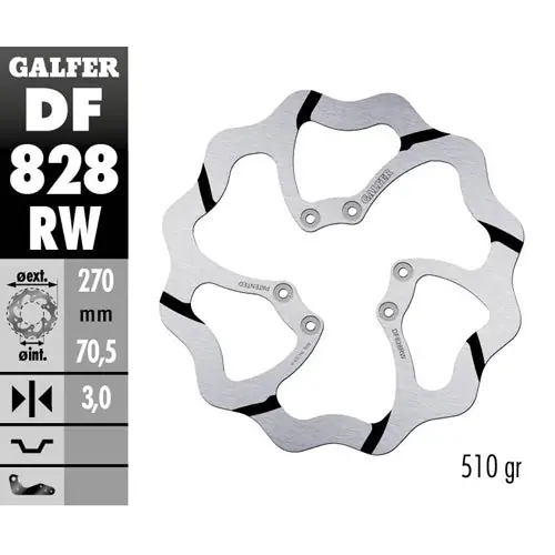 Disco freno anteriore Galfer Race Tm EN 250 F 04-25 Nuovo Arrivo
