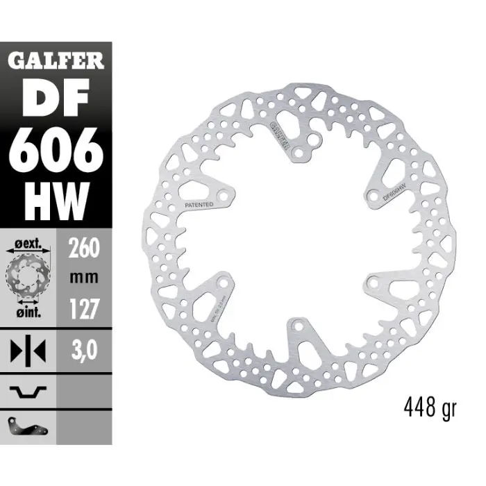 Prezzo Di Fabbrica Disco freno anteriore Galfer Shark Ktm EXC 200 99-16