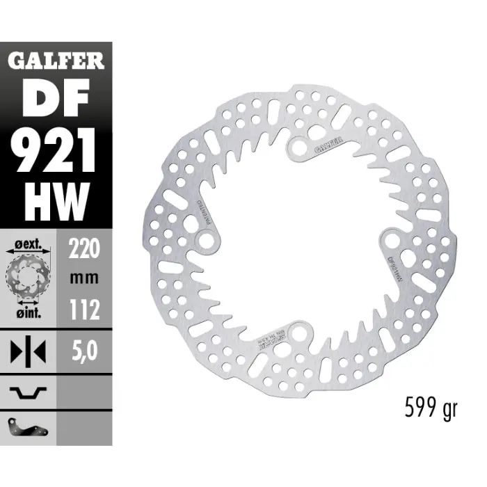 Subito Disponibile Disco freno posteriore Galfer Shark Sherco 250 SEF-R 14-25 - 5 mm