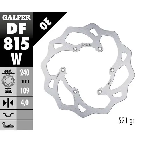 Disco freno posteriore Galfer Wave Beta RR 250 13-25 Offerta Lampo