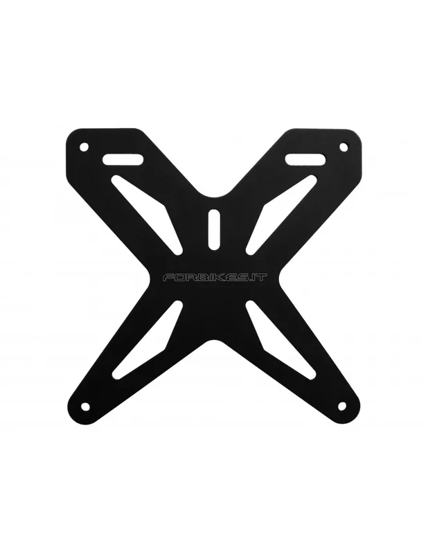 Nuova Collezione SUPPORTO TARGA ITALIA ALLUMINIO 6082 T6 ANODIZZATO NERO