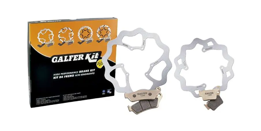 Kit pastiglie e dischi freno Galfer Wave Tm MX 250 15-25 Super Prezzo