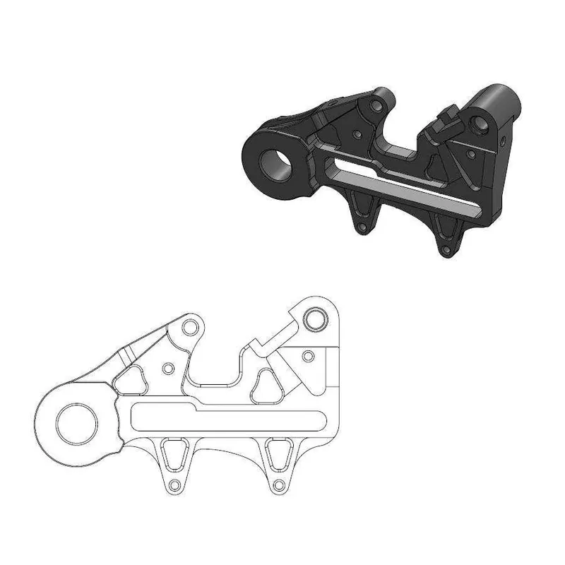 Distanziale pinza freno Husaberg FE 450 09-14 posteriore 240 mm - Moto Master Affare