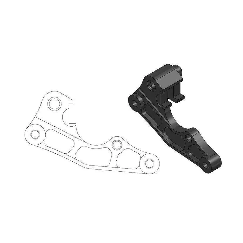 Distanziale pinza freno Yamaha WRF 450 05-18 anteriore 270 mm - Moto Master Super Prezzo