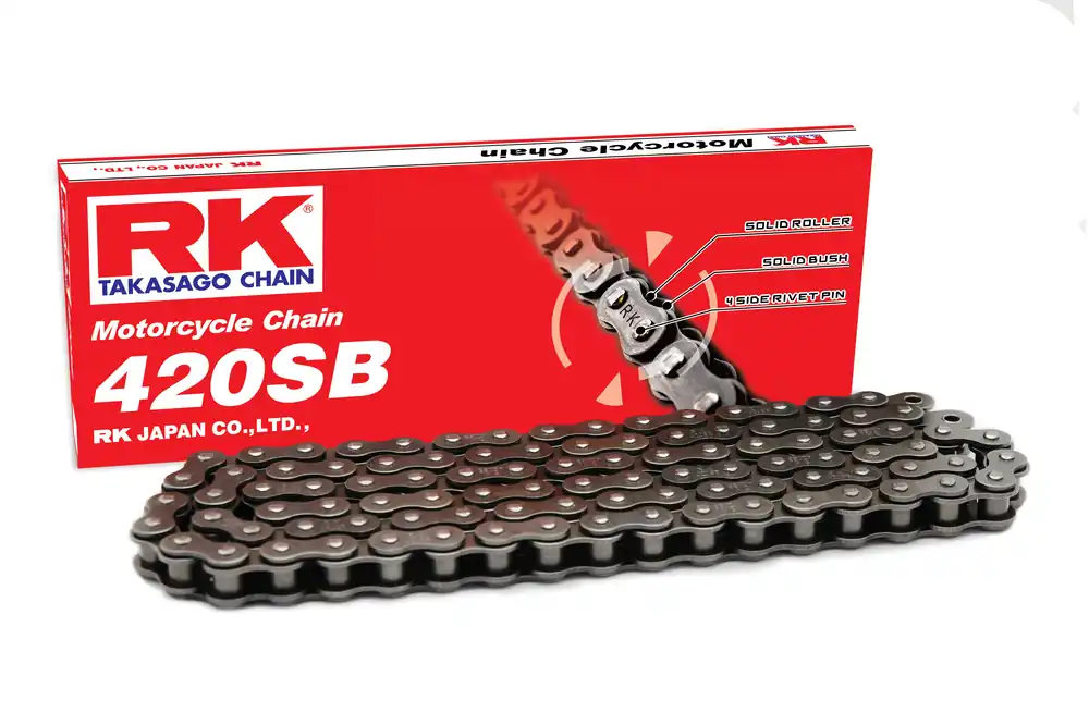 Rk Takasago Catena di Trasmissione 420SB-124 CL 124 maglie Ultima Occasione
