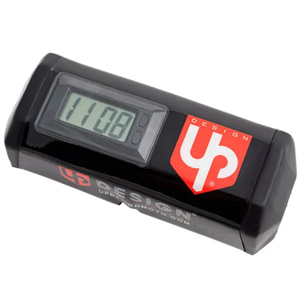 Up Design Paracolpi Manubrio Con Orologio Nero Consegna Rapida