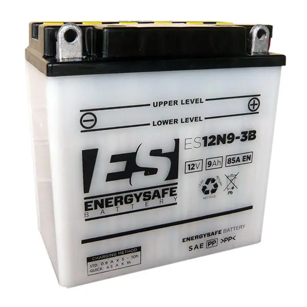 Prezzo Conveniente Batteria Moto Energysafe ES12N9-3B 12V/9Ah senza acido a corredo