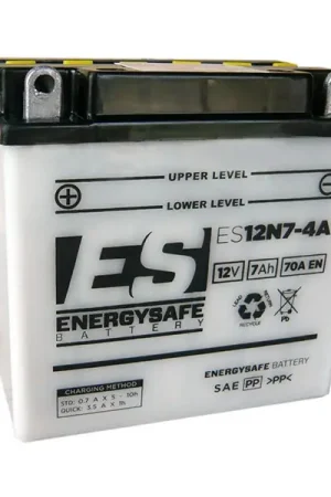 Batteria Moto Energysafe ES12N7-4A 12V/7Ah senza acido a corredo Nuova Collezione