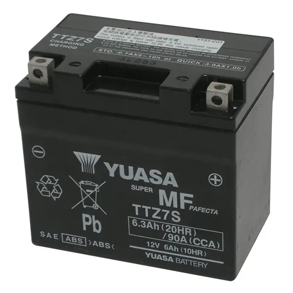 Ordina Subito Batteria Moto YUASA TTZ7S (Sigillata Attivata - Factory Sealed) 12V/6Ah