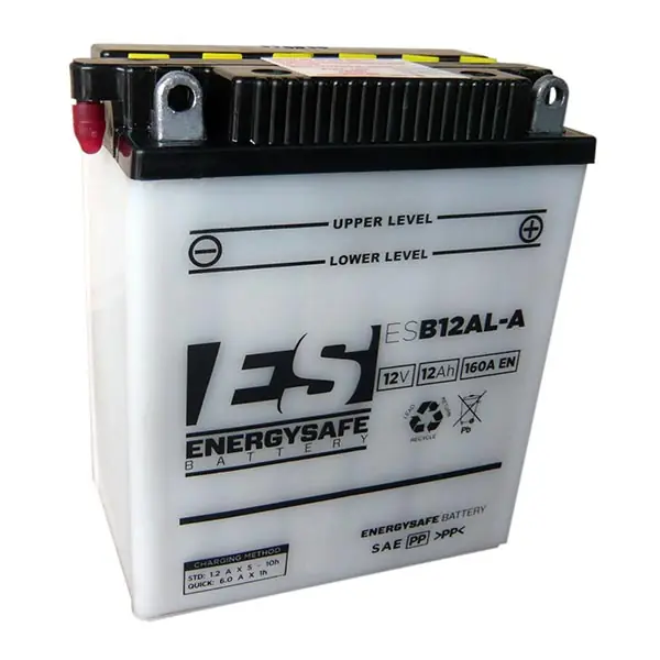 Batteria Moto Energysafe ESB12Al-A 12V/12Ah senza acido a corredo Nuova Collezione