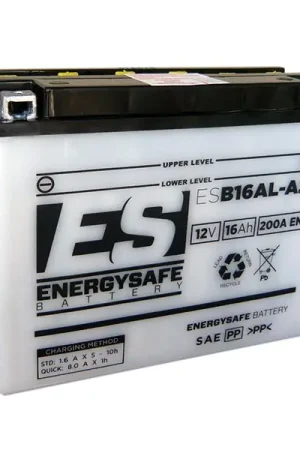 Batteria Moto Energysafe ESB16Al-A2 12V/16Ah senza acido a corredo Soddisfatti O Rimborsati