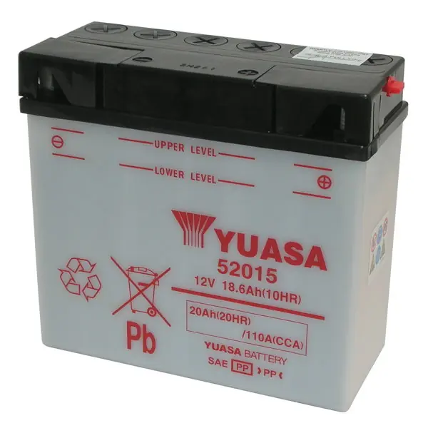 Esclusivo Batteria Moto YUASA 52015 12V/20Ah senza acido a corredo