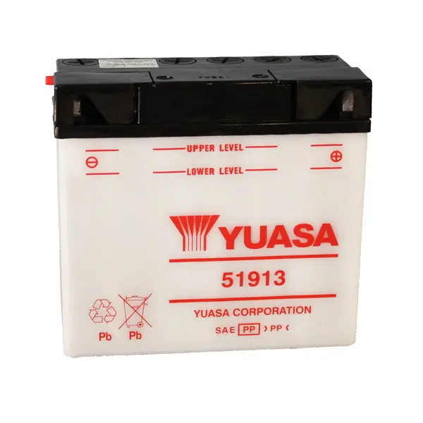 Prezzo Basso Batteria Moto YUASA 51913 12V/19Ah senza acido a corredo