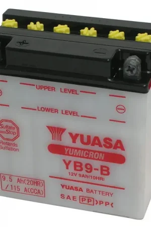 A Buon Prezzo Batteria Moto YUASA YB9-B 12V/9Ah senza acido a corredo