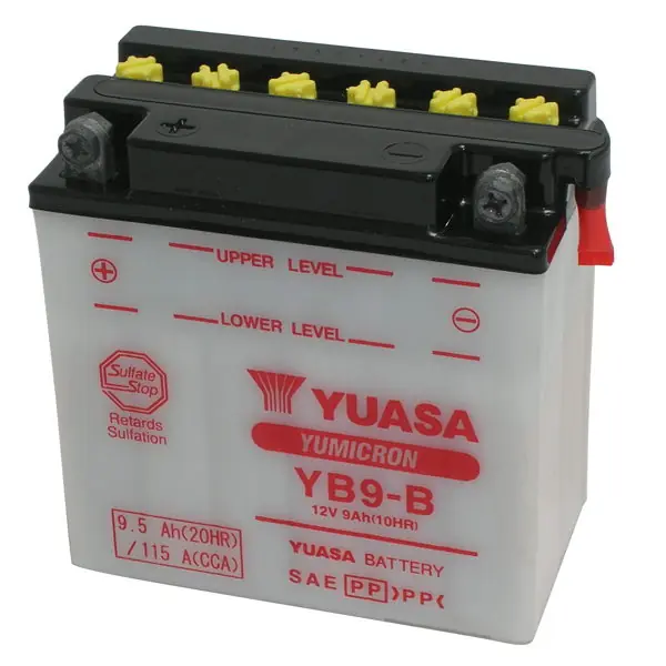 A Buon Prezzo Batteria Moto YUASA YB9-B 12V/9Ah senza acido a corredo
