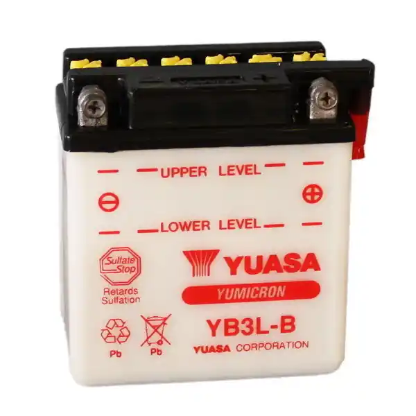 Popolare Batteria Moto YUASA YB3L-B 12V/3Ah senza acido a corredo