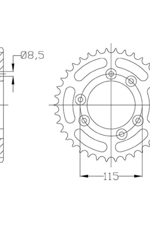 A Buon Prezzo Corona in acciaio 51 denti passo 420 BETAMOTOR RR Enduro 50 CC 02/05