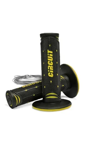 Bestseller Circuit Equipment Manopole Moto JUPITER colore Nero-Giallo MA042-216