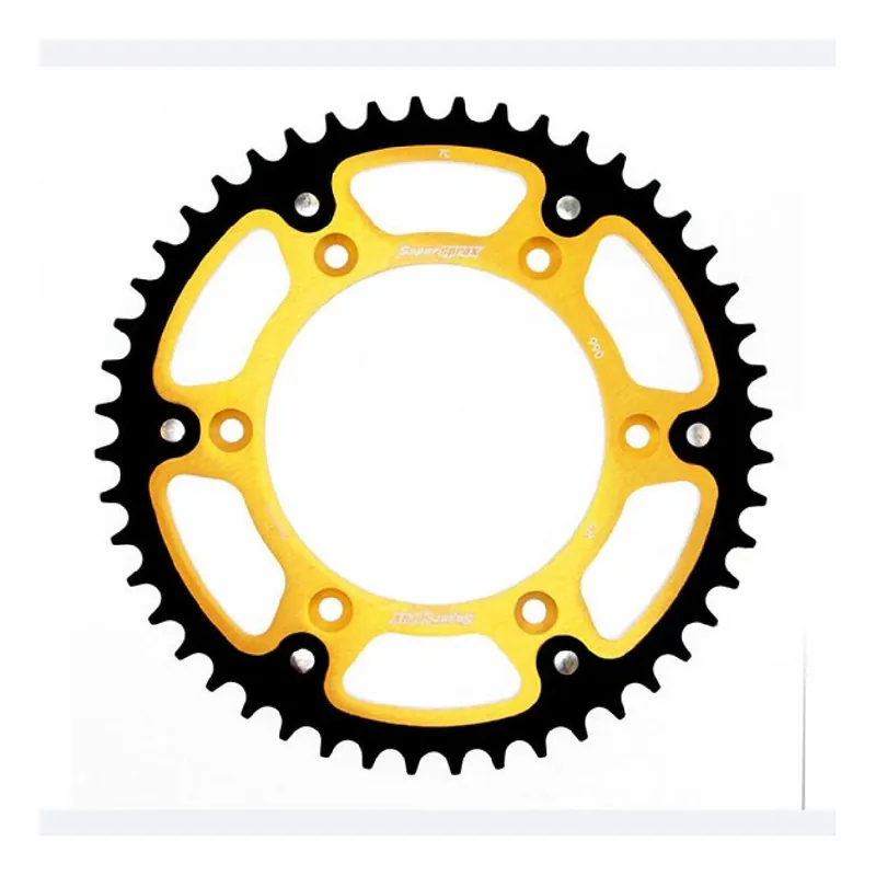 Supersprox Corona alluminio STEALTH RST ORO 520 48 HUSABERG FC 6 SPEED 350 00/01 Reso Gratuito